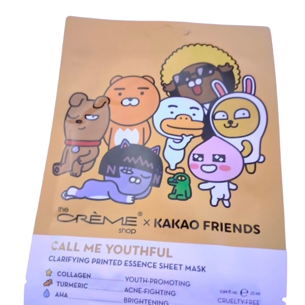 The Crème Shop x Kakao Friends Clarifying Essence Sheet Mask - Gold Women Teen